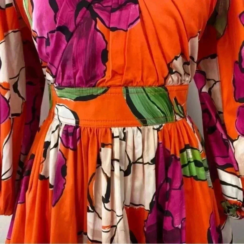 NWT AJE Marlene Floral Midi Dress - Camellia - Size 6 (US 2/XS)- dawn ulla sun - Picture 4 of 16